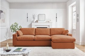 Oranžová rohová pohovka Belair – Bobochic Paris