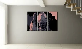 Ručne maľovaný POP Art obraz JÁN PAVOL II. | rôzne rozmery