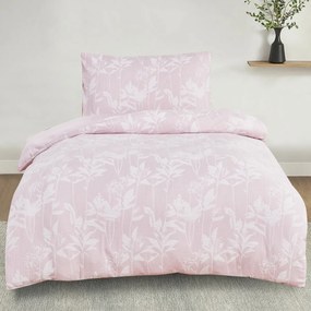 Žakárové obliečky Alabama ružová, 140 x 200 cm, 70 x 90 cm