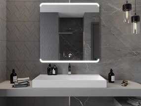 Mexen Nida, LED kúpeľňové zrkadlo s podsvietením 100x100 cm, 6000K, ochrana proti zahmlievaniu, 9806-100-100-611-00