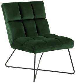 Zelené zamatové kreslo Alba – Actona