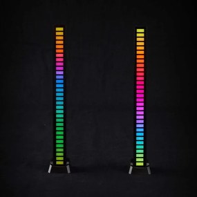 SADA 2x Nedis GALDP110BK - LED RGB Nabíjacia stolná lampa LED/250 mAh