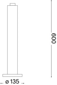 Ideal Lux - Vonkajšia lampa CLIO 1xE27/42W/230V 60 cm IP44 antracit