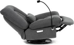 Polohovacie kreslo sivé, elektrické TV-7089 GREY2