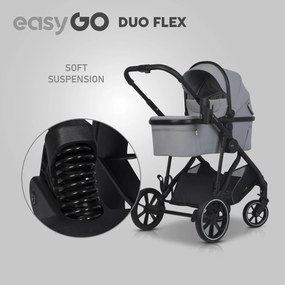 Športová vanička do kočíka EasyGo Duoflex Cloudy Gray