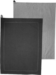 ARÔME HOME Utierka z recyklovanej bavlny, 2 ks, 50 x 70 cm, šedá