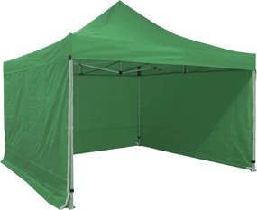 Rozkladací stan 4x4m - hliníkový hexagon profi, Zelená
