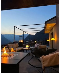 Planika Square Table GAS - Vonkajší plynový krb 79,7x90 cm 10kW