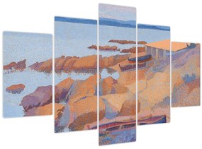 Obraz - Henri Edmond Cross, Calanque des Antibois, reprodukcia (150x105 cm)