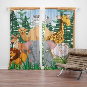 Sablio Záves Zoo: 2 ks 140x250 cm