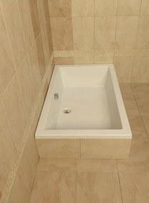 Polysan Polysan, DEEP hlboká sprchová vanička obdĺžnik 120x75x26cm, biela, 71564