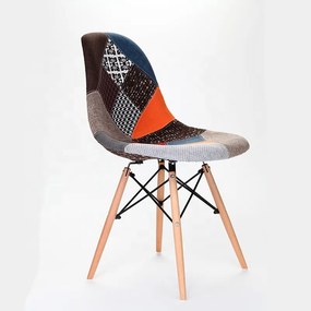 Jedálenská stolička PATCHWORK - škandinávsky štýl