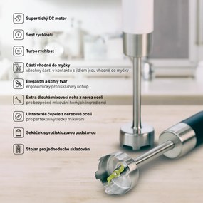 Lauben Stick Blender 800WT - tyčový mixér LBNSB800WT