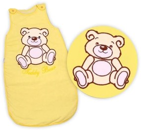 Spací vak Medvedík Teddy Baby Nellys - žltý / krémový vel. 0+