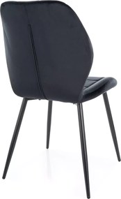 SI Stolička Jake Velvet čierna