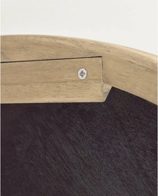 Nástenné zrkadlo s dreveným rámom ø 100 cm Alum – Kave Home