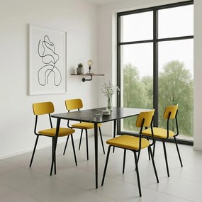 Jedálenský stôl AVENBERG MONTE 140 čierny