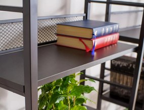 Regál Raw R6 187 cm černý mat