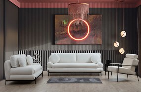 Elegantná dvojmiestna pohovka Livorno - biela