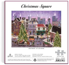 Galison Puzzle Vianočné námestie 1000 dielikov