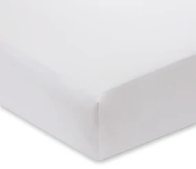 Biela plachta z bavlneného saténu Bianca Luxury, 135 x 190 cm