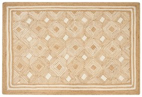 Jutový koberec 200 x 300 cm béžový MENGEN Beliani