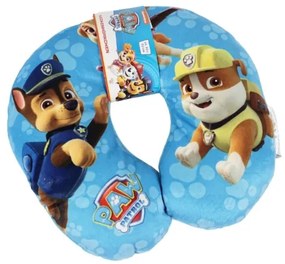 Cestovný vankúšik PAW PATROL 30x30 cm, modrý