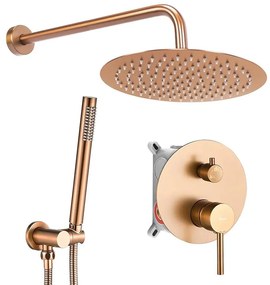 Sprchová súprava nástenná podomietková Rea Lungo brúsená meď + BOX