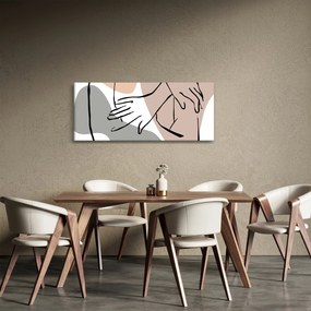 Obraz - Woman body line art N⁰2 (120x50 cm)