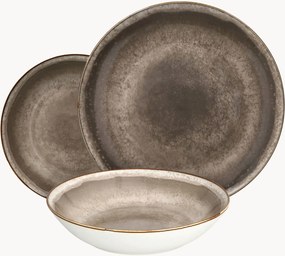 Porcelánová súprava riadu Moon, 6 osôb, 18 ks