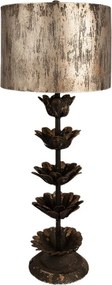 Kovová vintage stolná lampa Ginette II - Ø 30*81 cm E27/max 1x60W