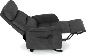Polohovacie kreslo sivé, elektrické TV-L8960 GREY2