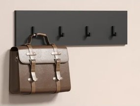 Nástenný vešiak na šaty Esteban, antracit%