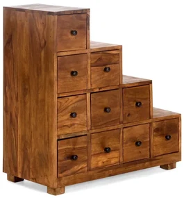furniture-nabytek.cz - Masívna komoda Merlin z palisandru, lakovaná, hnedá