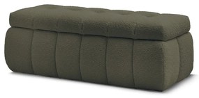 Zelená lavica z textílie buklé Mont Blanc – Bobochic Paris