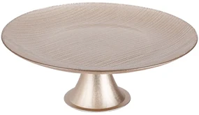 Sklenený servírovací podnos na nohe Champagne, (fi) 28 cm