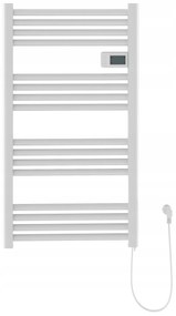 Erga Pago, elektrické vykurovacie teleso 540x960 mm s digitálnym termostatom, 500W, biela matná, ERG-LAV-GRZE-E-ALU-960540-WH