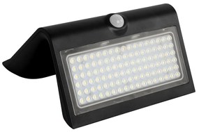 Exteriérové solárne nástenné LED svietidlo Butterfly, 1x LED 6,8w, čierna, pohybový senzor