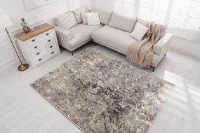 Koberec MIRO 52003.801 Mramor, protišmykový, prateľný, sivý