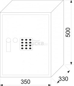 RS 50 EDK elektronický trezor