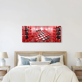 Obraz tlačidlové abstrakcie (120x50 cm)