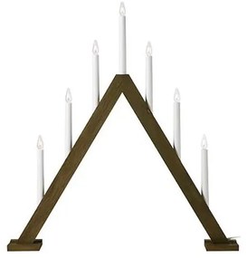 Markslöjd 706227 - Vianočný svietnik ARIELE 7xE10/3W/230V drevo/biela