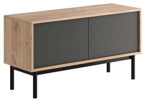 TV stolík Bergen BRTV104 - dub Jackson Hickory / grafit / čierna