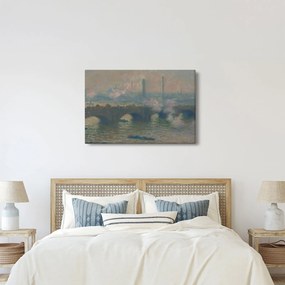 Obraz - Claude Monet, Waterloo Bridge, Gray Day, reprodukcia (90x60 cm)