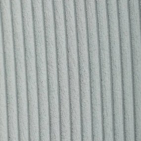 Relaxačné kreslo ušiak s taburetom ROYAL — kov, menčester, mentolová