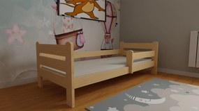 Detská posteľ z masívu borovice EDITA - 200x90 cm - prírodná