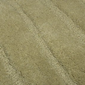 Kaki ručne tkaný vlnený okrúhly koberec ø 160 cm Mesmerise Sage – Flair Rugs