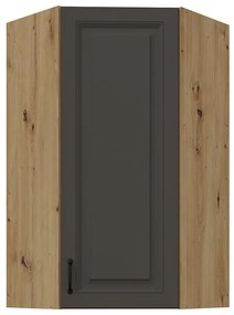 Skrinka do kuchyne Stilo grafit matná/artisan 60x60 GN-108 1F (45°)