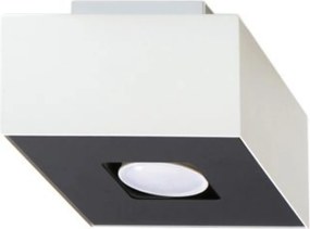 Stropné svietidlo Mono 1, 1x biele/čierne kovové tienidlo