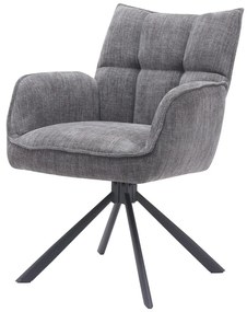 Sivé čalúnené jedálenské kreslá v súprave 2 ks Marilla – Unique Furniture